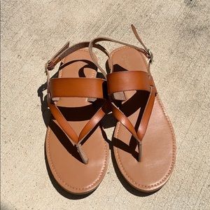 Cat & Jack Brown Sandals Size 4